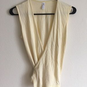 American Apparel wrap top